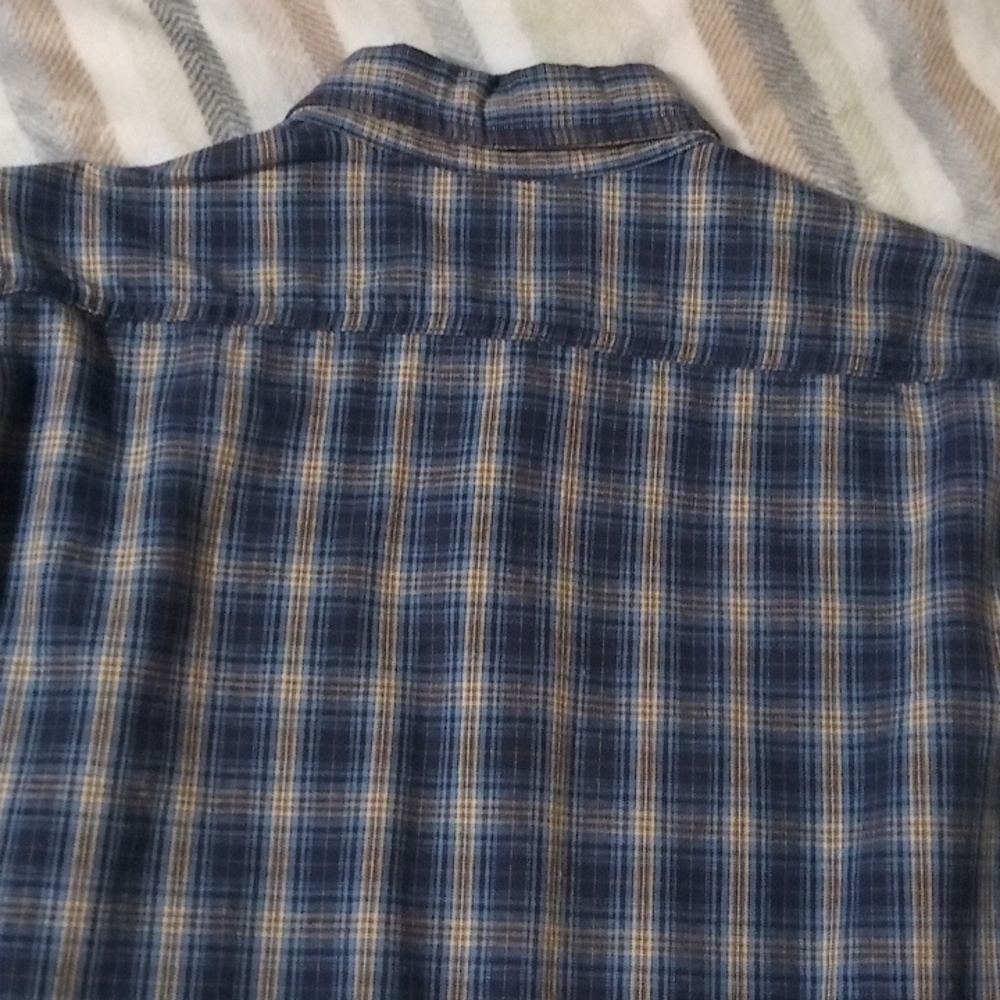 Carhartt Blue and Cream Casual Button Down Shirt Medium Pre-owned - Picture 5 of 5